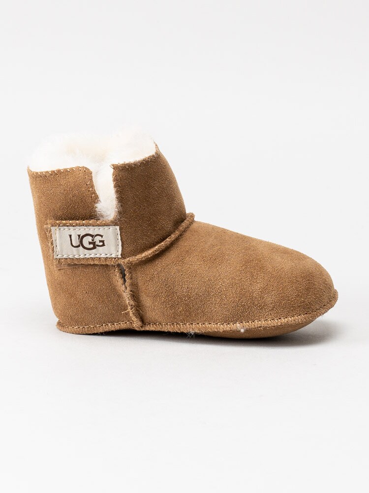 UGG - Infant Erin - Ljusbruna ullfodrade babyskor i mocka