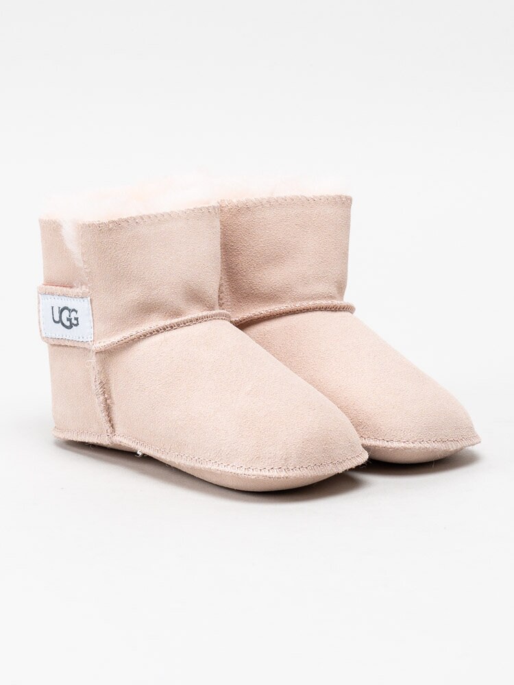 UGG - Infant Erin - Rosa ullfodrade babyskor i mocka