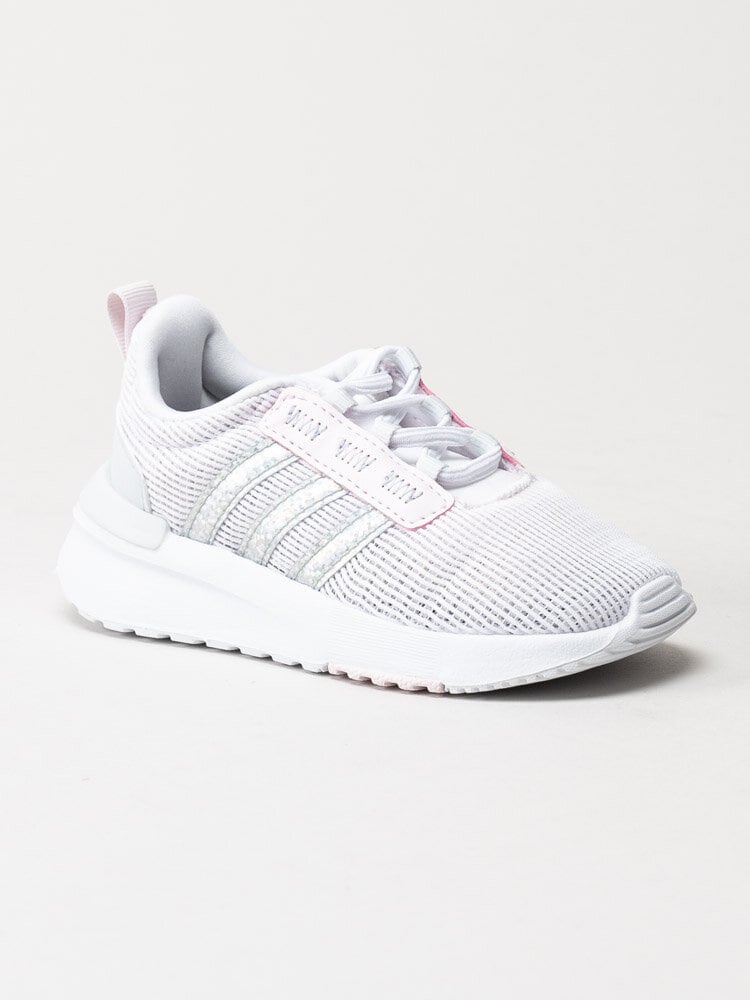 Adidas - Racer TR21 Infant - Vita sneakers med silvriga detaljer