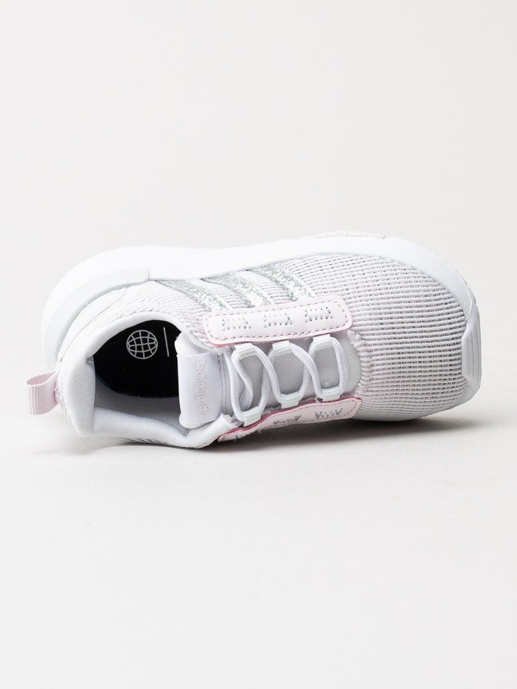 Adidas - Racer TR21 Infant - Vita sneakers med silvriga detaljer