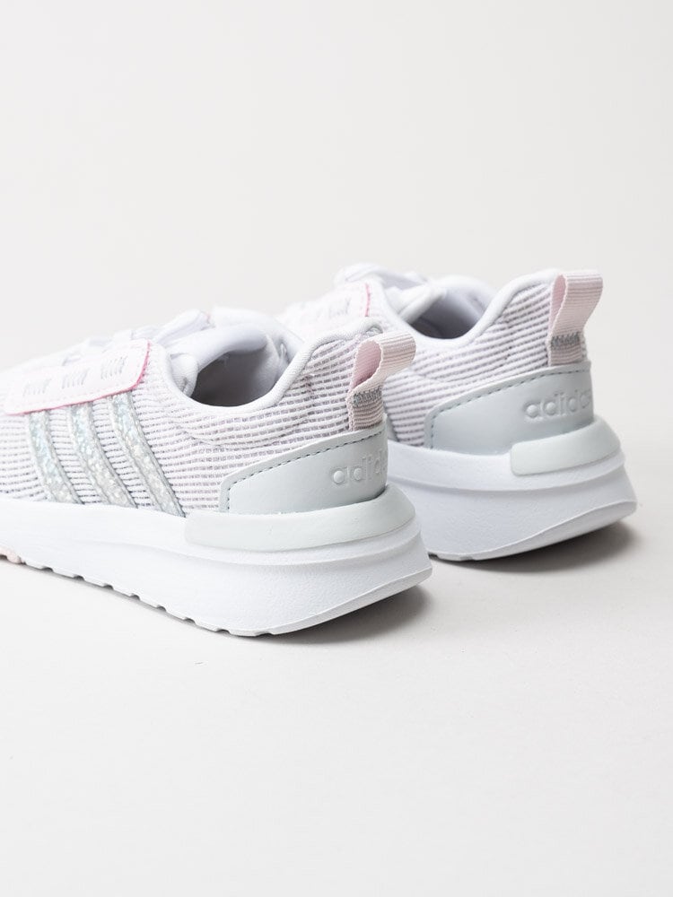 Adidas - Racer TR21 Infant - Vita sneakers med silvriga detaljer