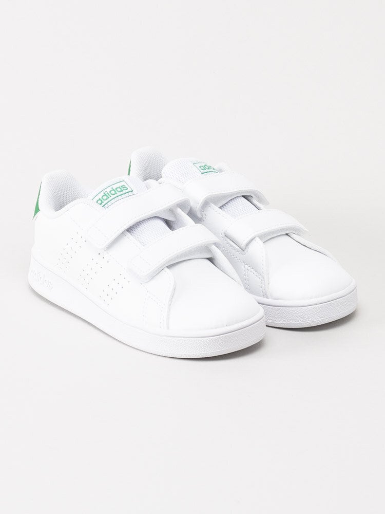 Adidas - Advantage I - Vita sneakers med gröna detaljer