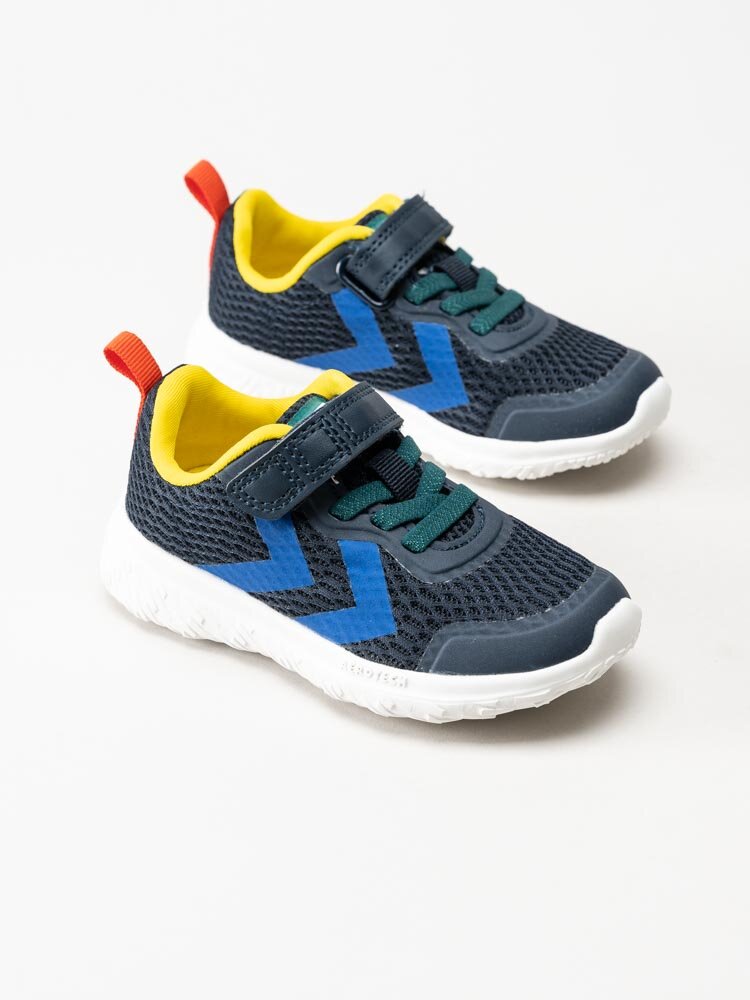 Hummel - Actus Recycle Infant - Blå flerfärgade sneakers i textil