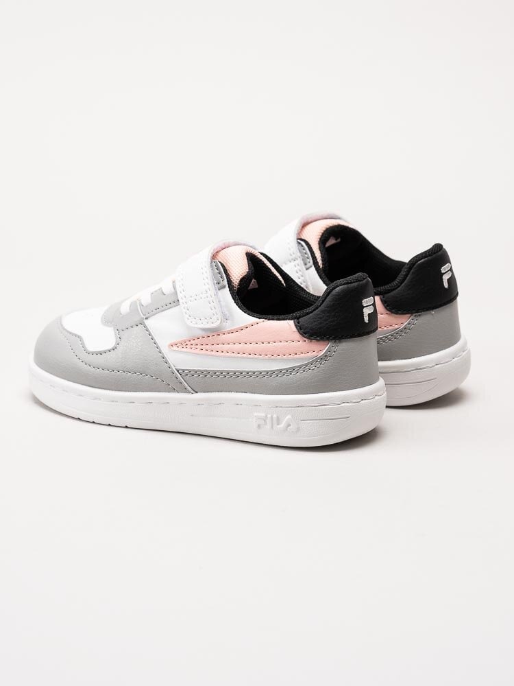 FILA - Fxventuno velcro Tdl - Vita sneakers med rosa och grå detaljer