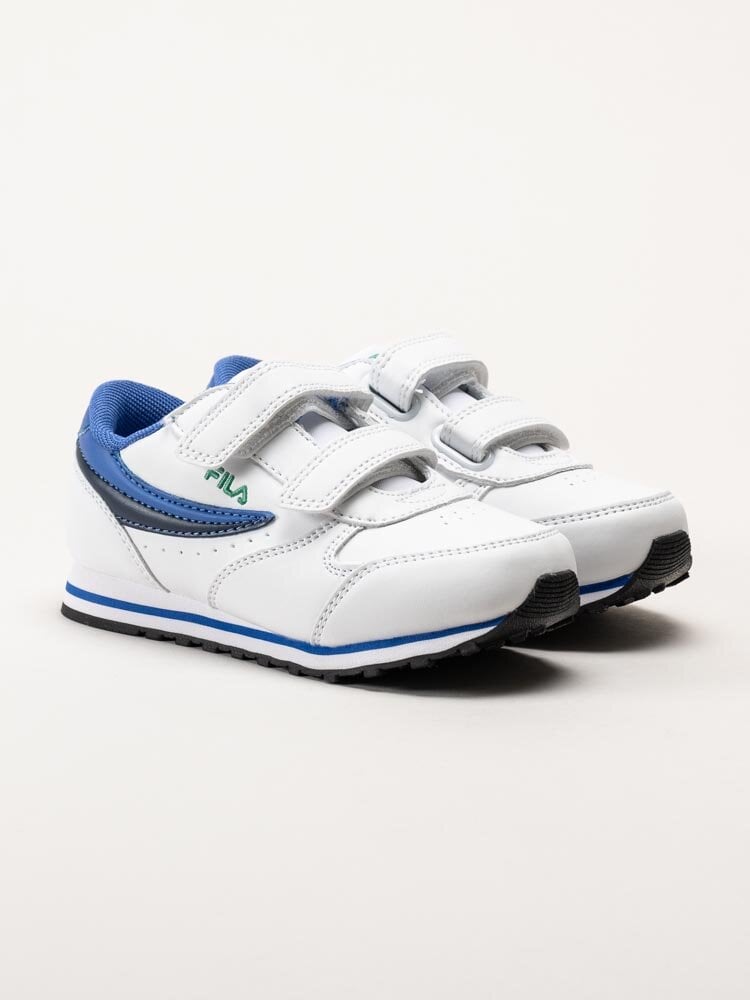 FILA - Orbit Velcro Tdl - Vita sneakers med blåa detaljer