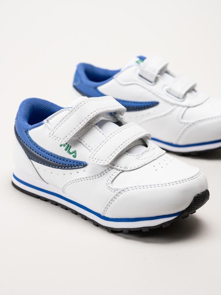 FILA - Orbit Velcro Tdl - Vita sneakers med blåa detaljer