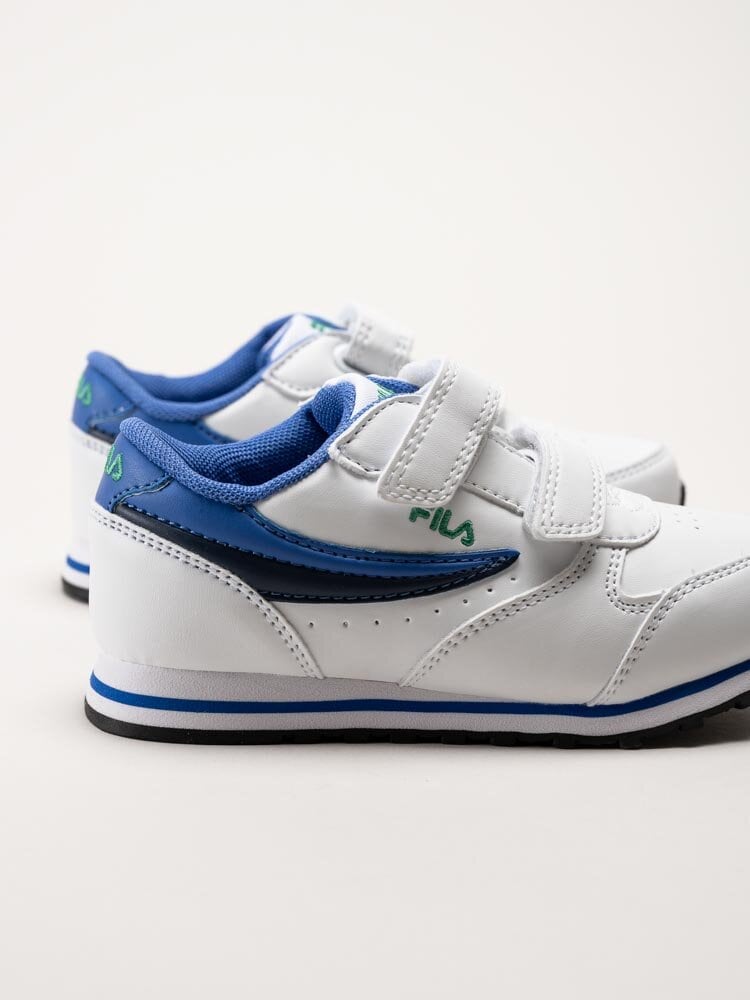 FILA - Orbit Velcro Tdl - Vita sneakers med blåa detaljer