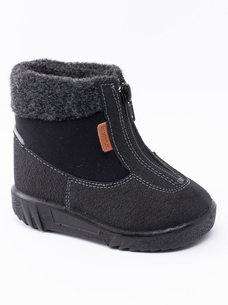 Kuoma - Baby Fleece Collar - Svarta ullfodrade vinterkängor