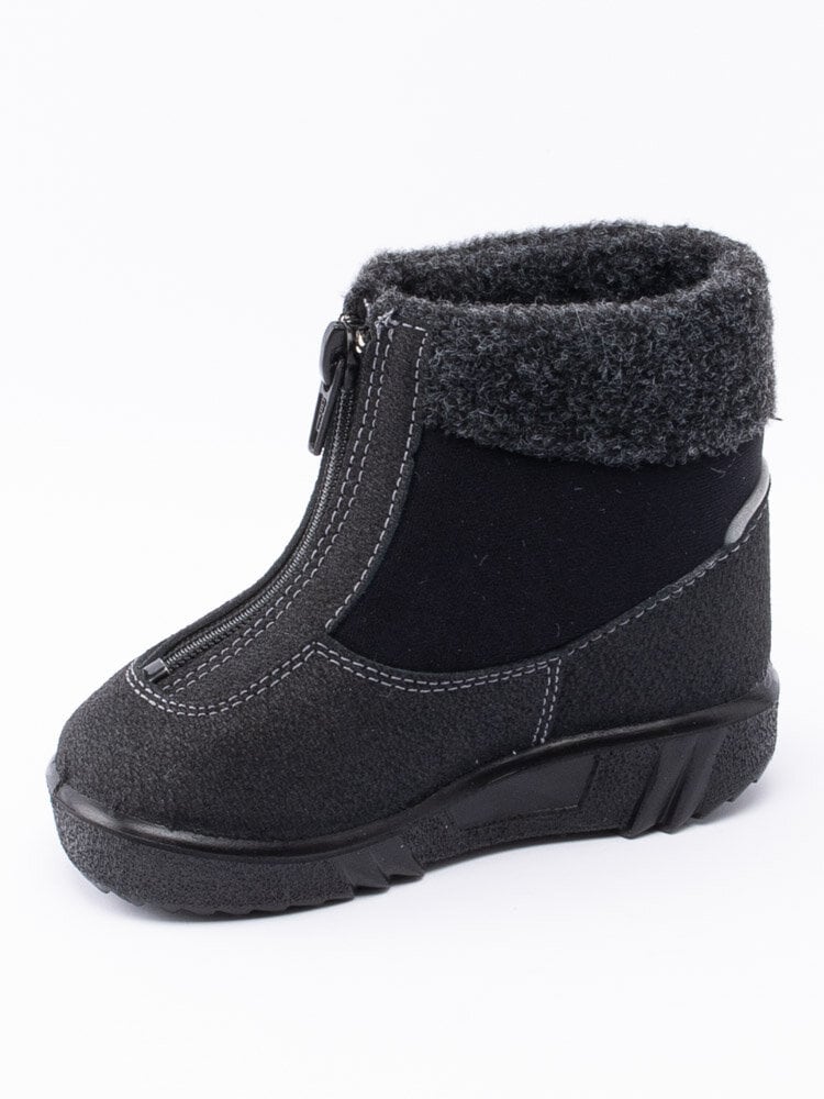 Kuoma - Baby Fleece Collar - Svarta ullfodrade vinterkängor