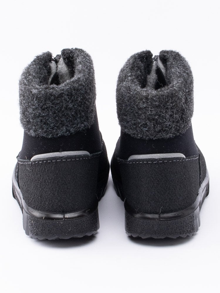 Kuoma - Baby Fleece Collar - Svarta ullfodrade vinterkängor