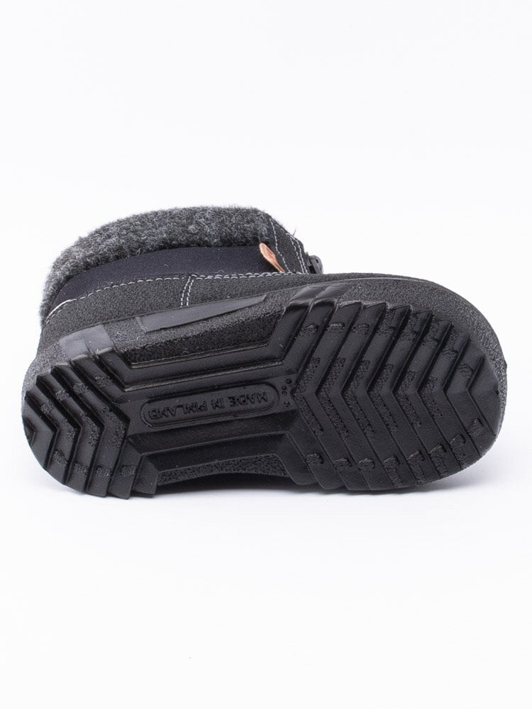 Kuoma - Baby Fleece Collar - Svarta ullfodrade vinterkängor