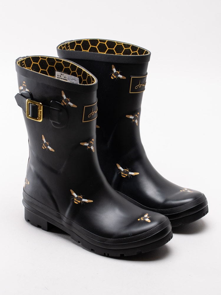 50201018 Joules Molly Welly 204272 Svarta mid gummistövlar med humlor-3