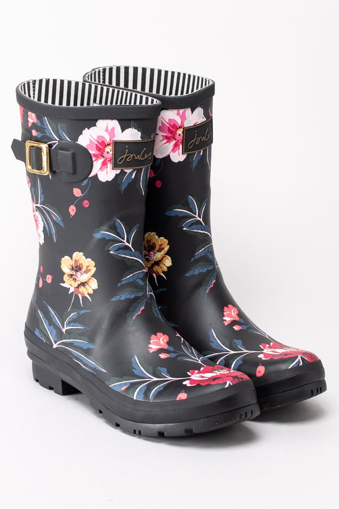 50203015 Joules Molly Welly Black Floral 209675-BLACKFLORL Svarta gummistövlar med blommor-3