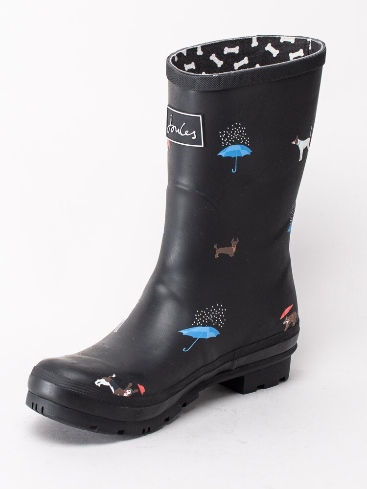 50203016 Joules Molly Welly 209675-BLKCATDOG Black Cat Dog Svarta gummistövlar med djurprint -2