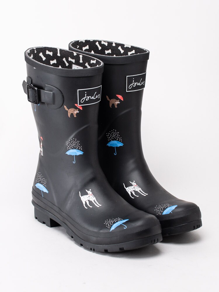 50203016 Joules Molly Welly 209675-BLKCATDOG Black Cat Dog Svarta gummistövlar med djurprint -3