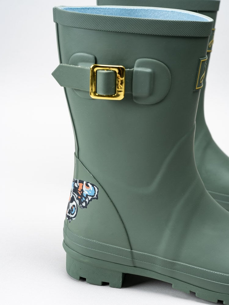 Molly Welly - Gröna gummistövlar med fjärilsmotiv