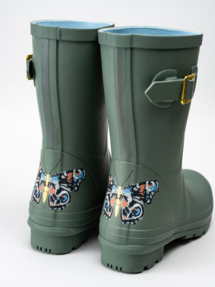 Molly Welly - Gröna gummistövlar med fjärilsmotiv