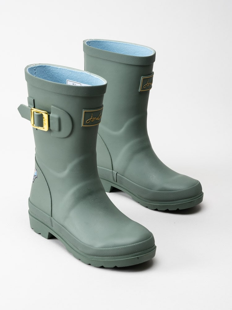 Joules Ltd - JNR Welly Print - Gröna gummistövlar med fjärilsmotiv