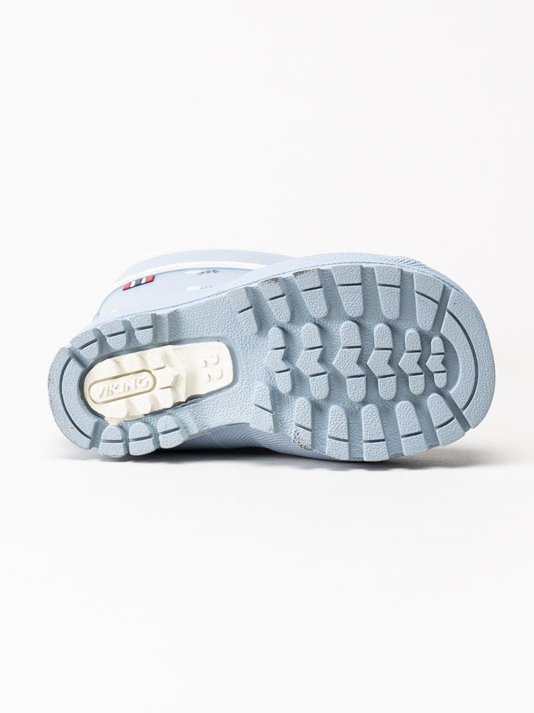 Viking Footwear - Alv Jolly - Ljusblå gummistövlar med getingprint