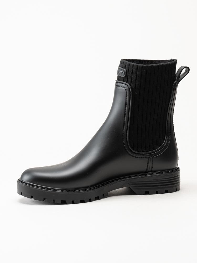 Unisa - Aynar_F22_Rib - Svarta vattentåliga chelsea boots