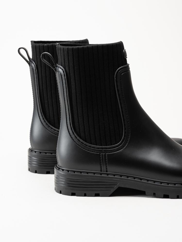 Unisa - Aynar_F22_Rib - Svarta vattentåliga chelsea boots