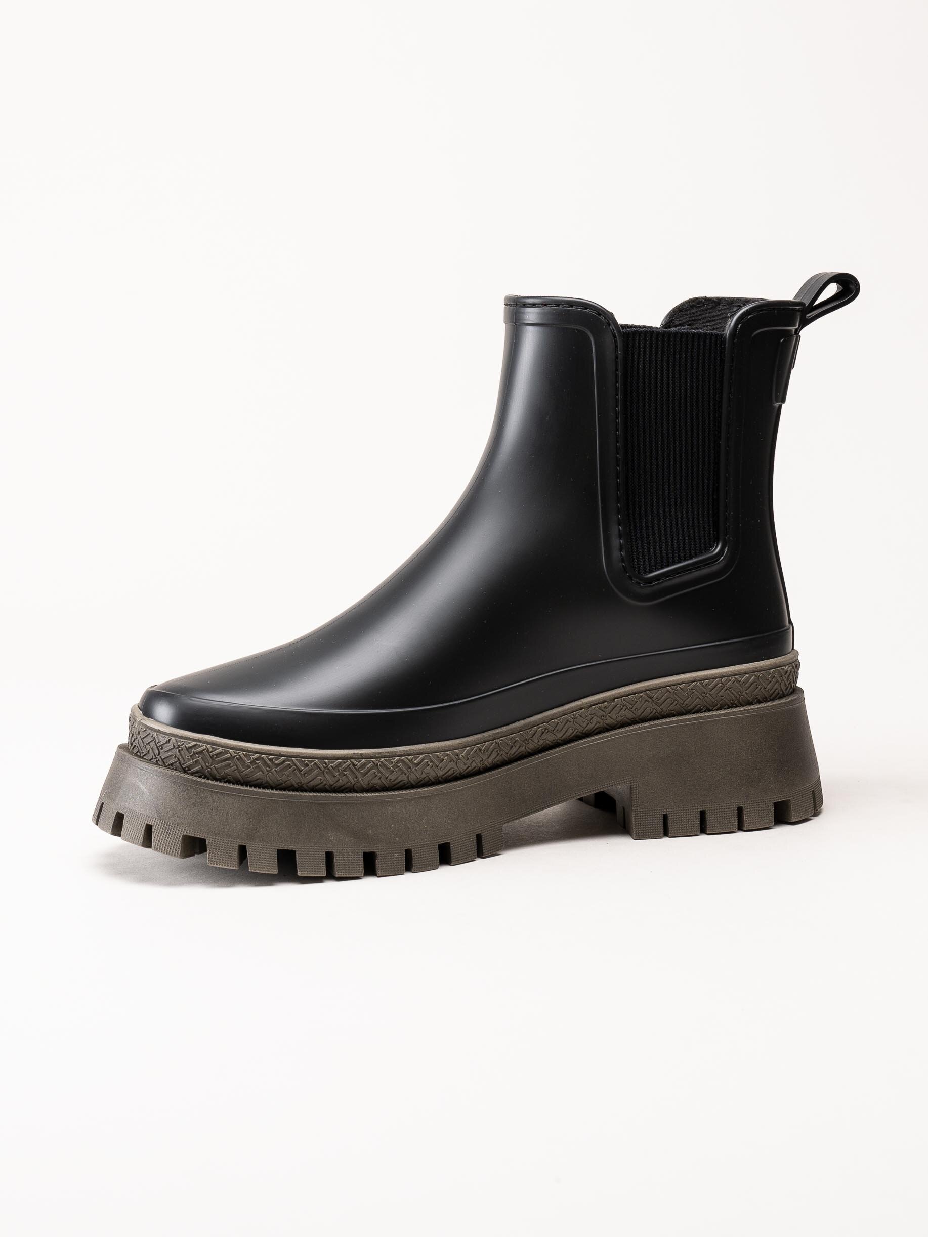 Lemon Jelly - Everly 03 - Svarta och gröna vattentåliga chelsea boots