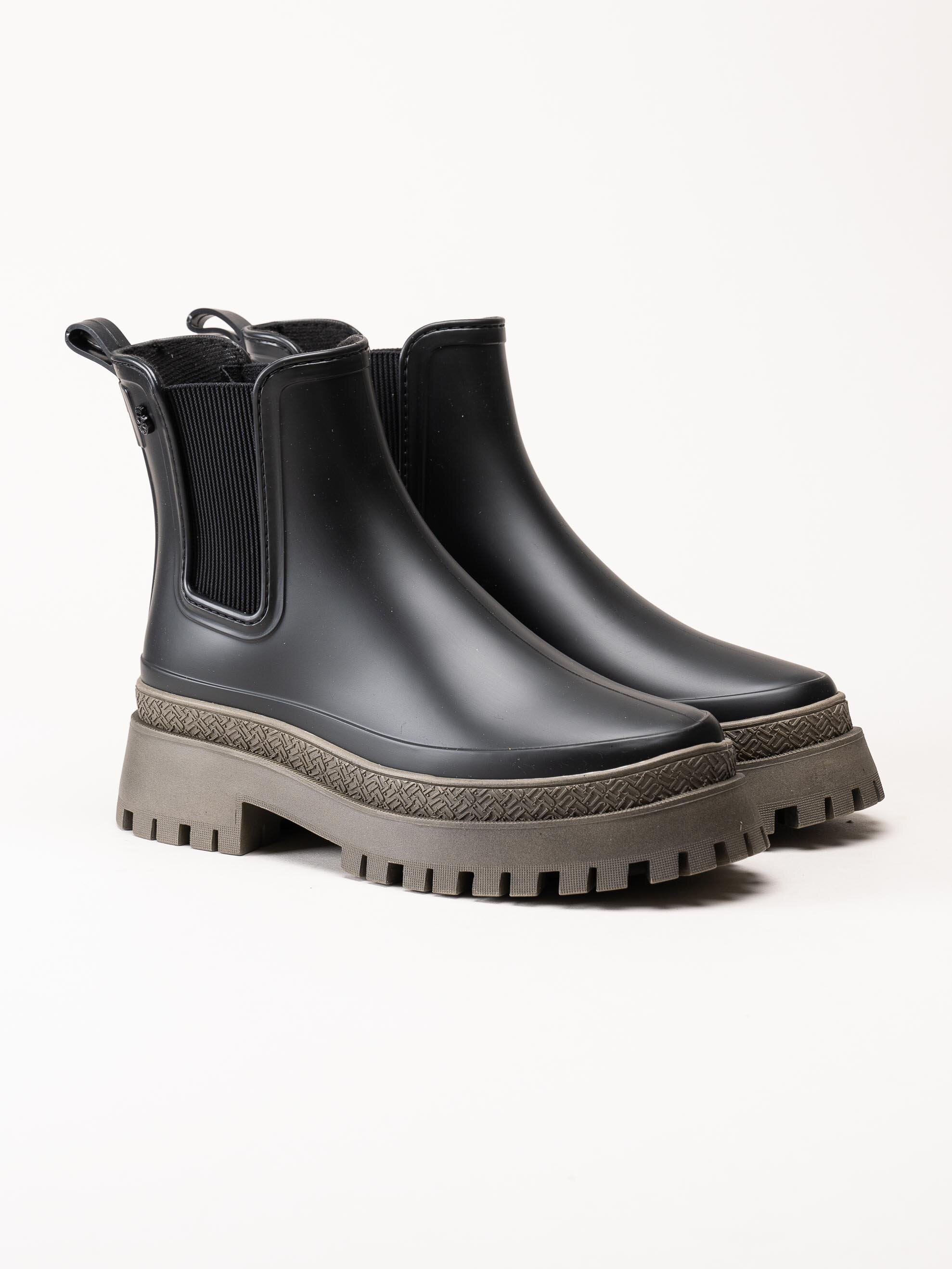 Lemon Jelly - Everly 03 - Svarta och gröna vattentåliga chelsea boots