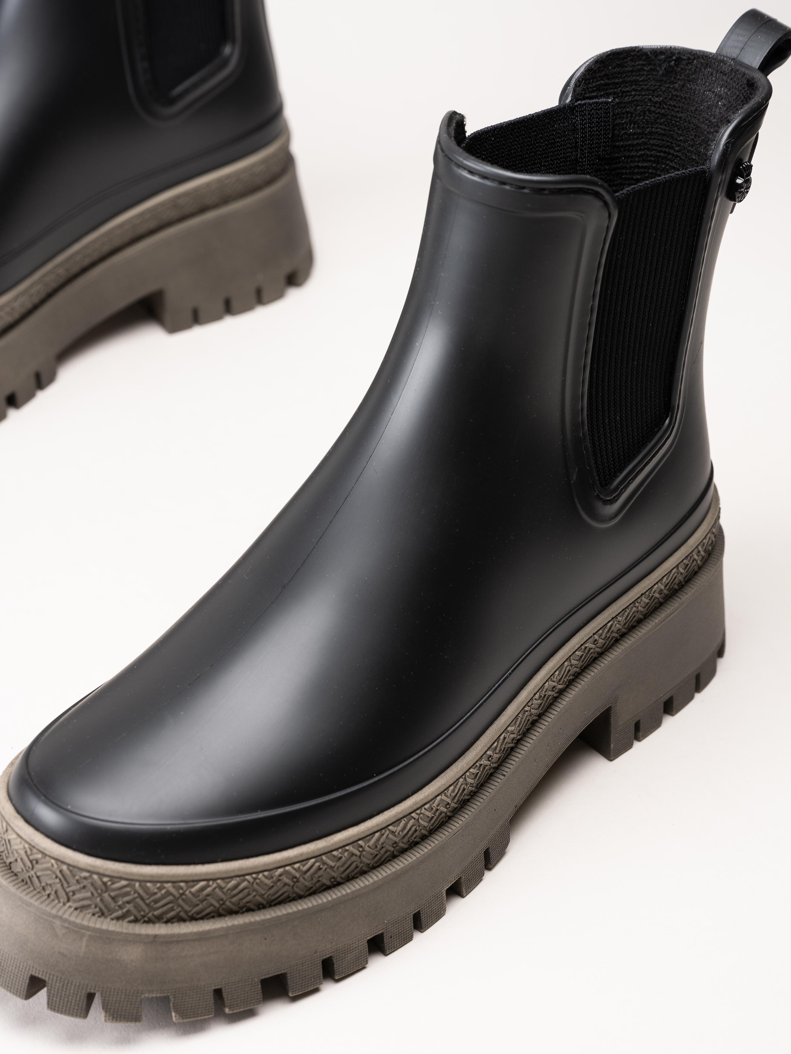 Lemon Jelly - Everly 03 - Svarta och gröna vattentåliga chelsea boots