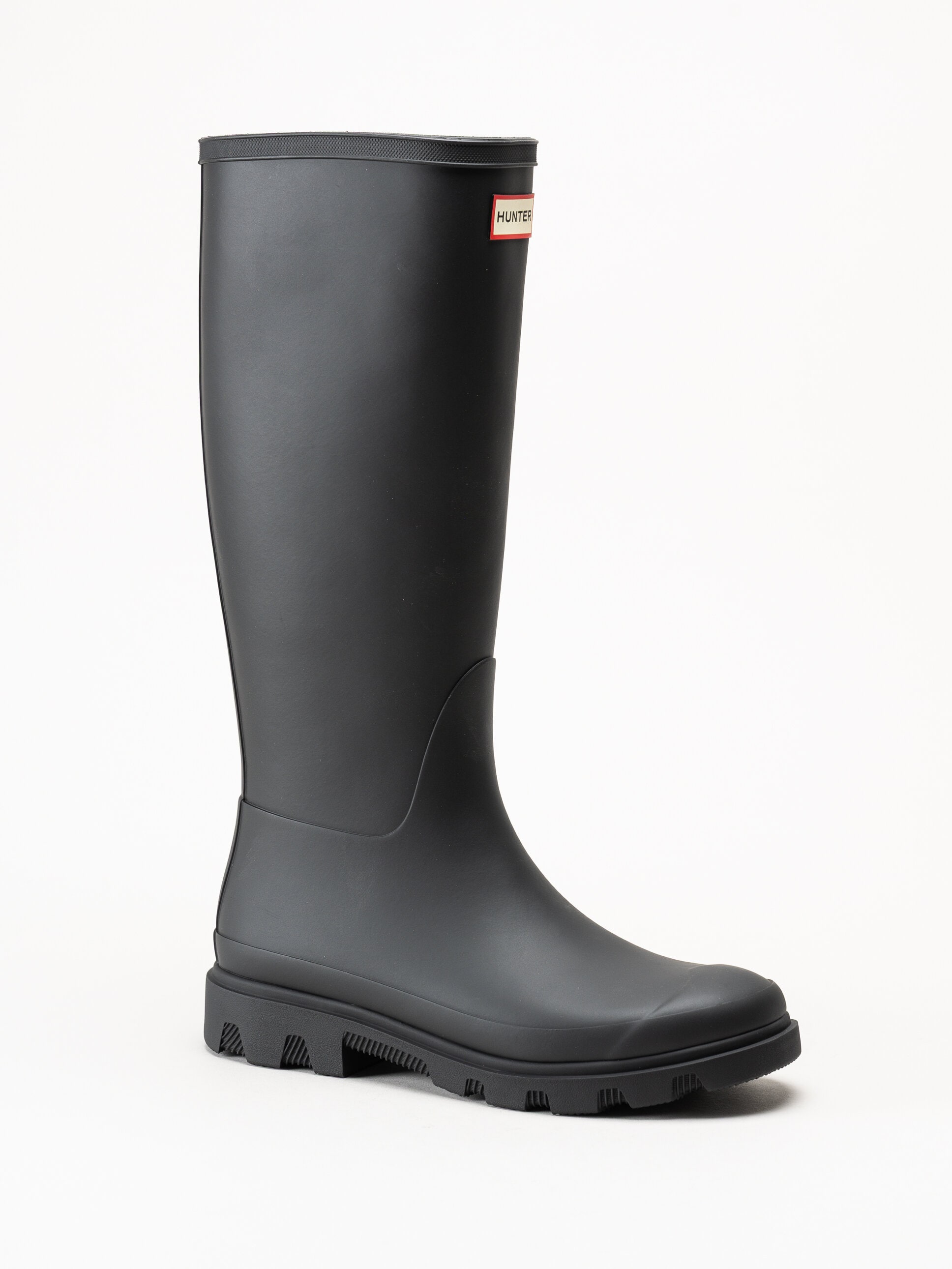 Hunter - Unisex Downpour Tall Boot - Svarta höga gummistövlar