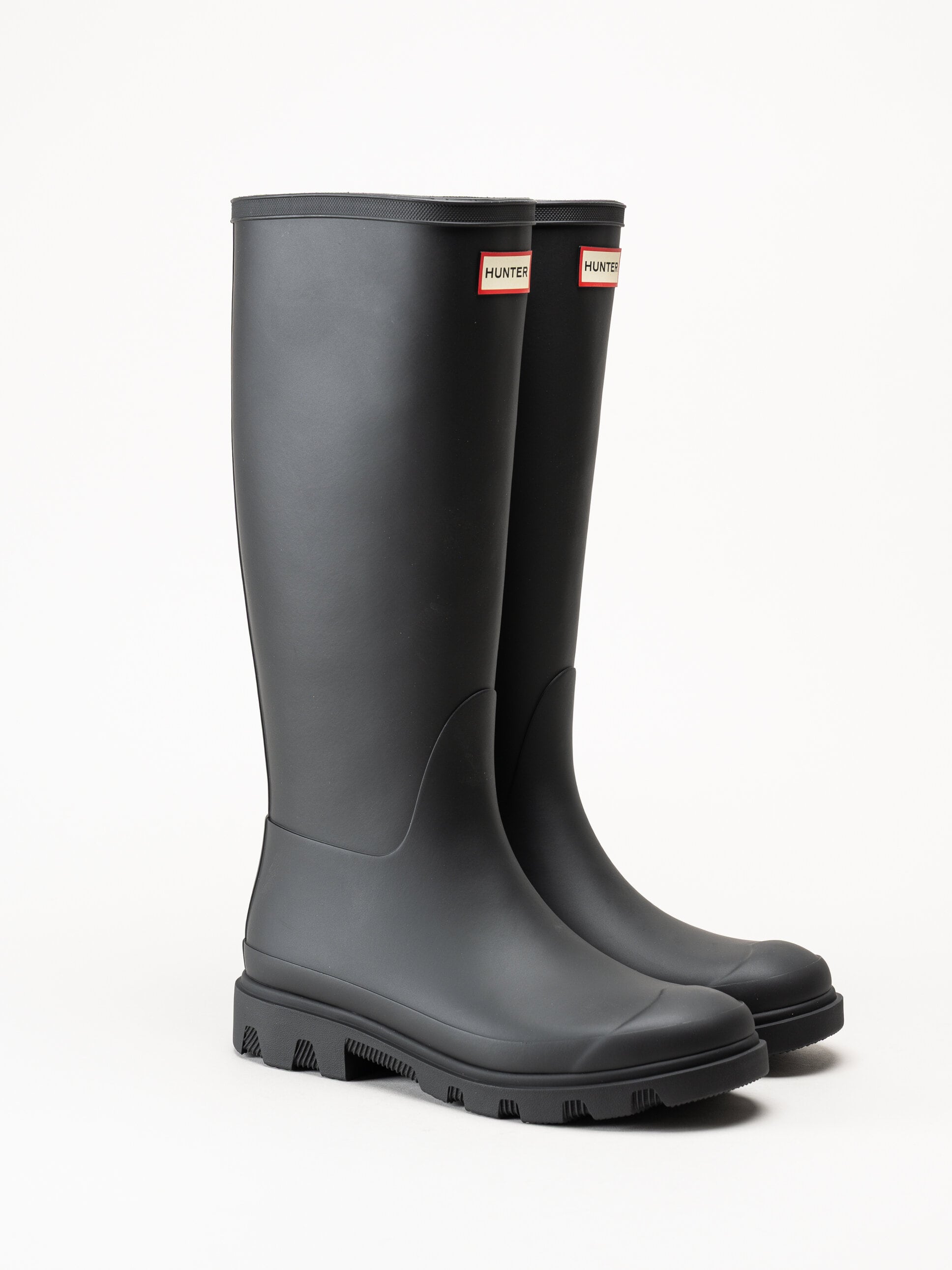 Hunter - Unisex Downpour Tall Boot - Svarta höga gummistövlar