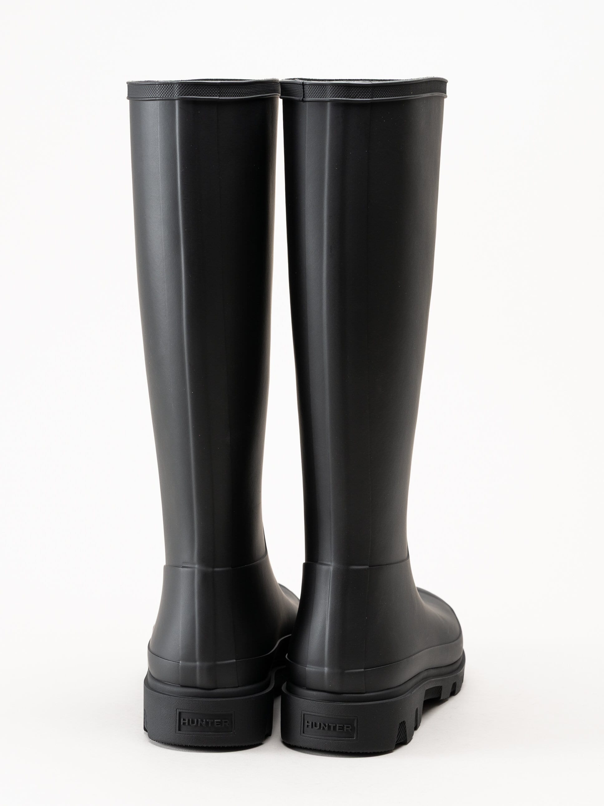 Hunter - Unisex Downpour Tall Boot - Svarta höga gummistövlar