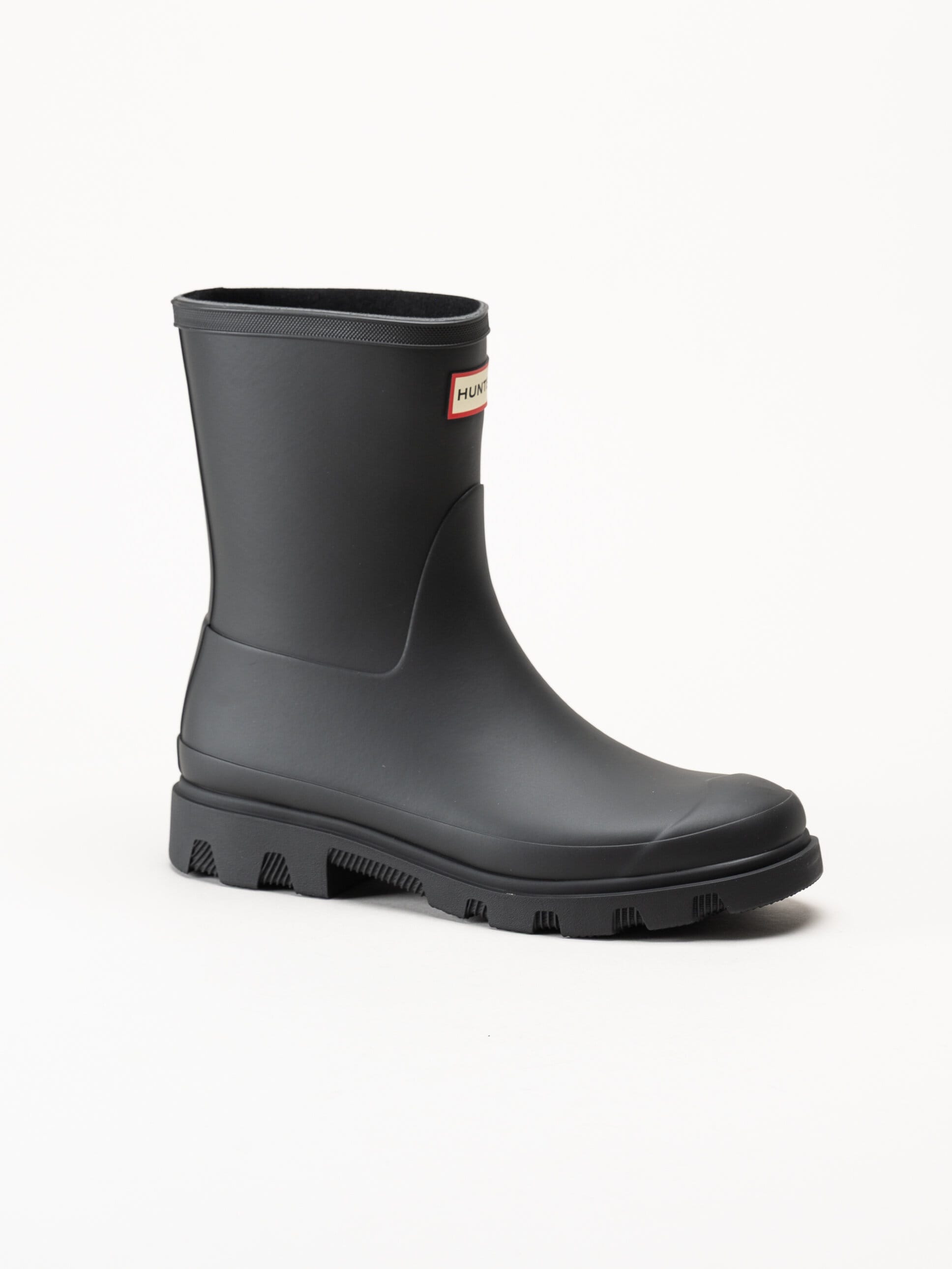 Hunter - Unisex Downpour Short Boot - Svarta låga gummistövlar