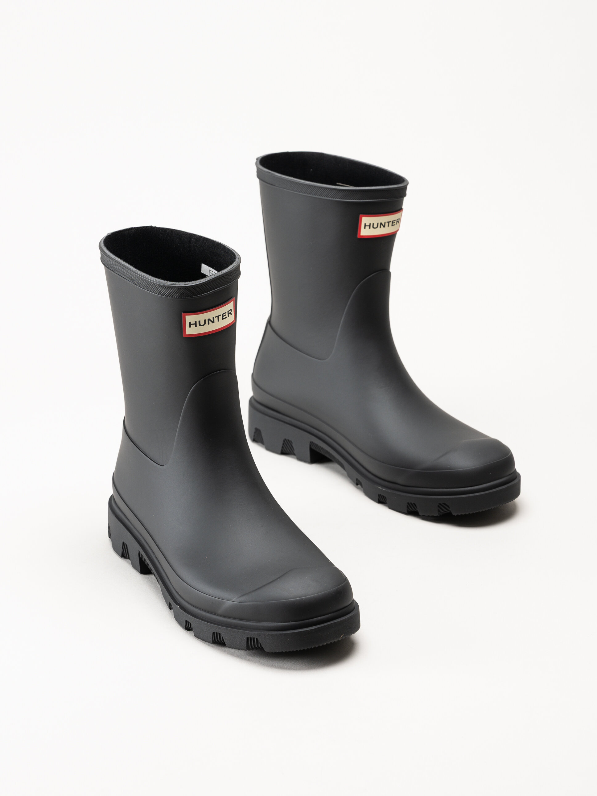 Hunter - Unisex Downpour Short Boot - Svarta låga gummistövlar