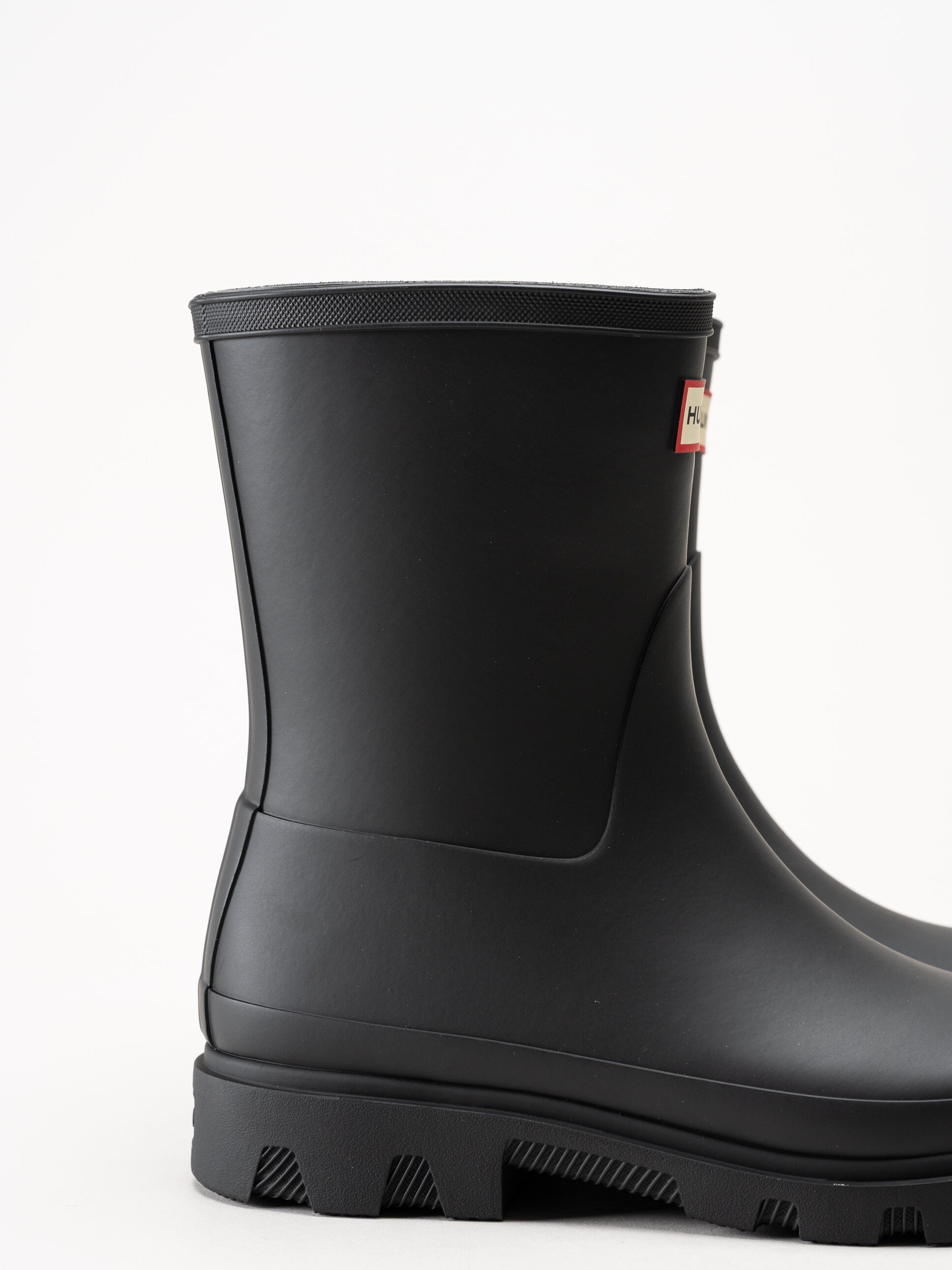Hunter - Unisex Downpour Short Boot - Svarta låga gummistövlar