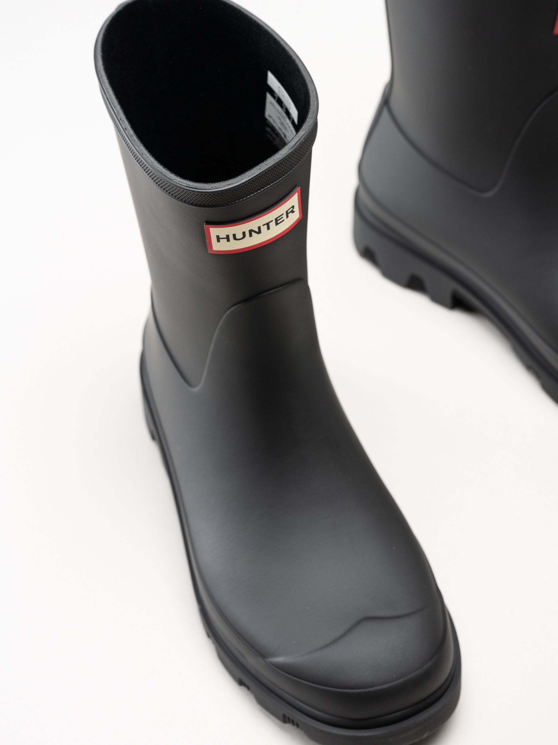 Hunter - Unisex Downpour Short Boot - Svarta låga gummistövlar