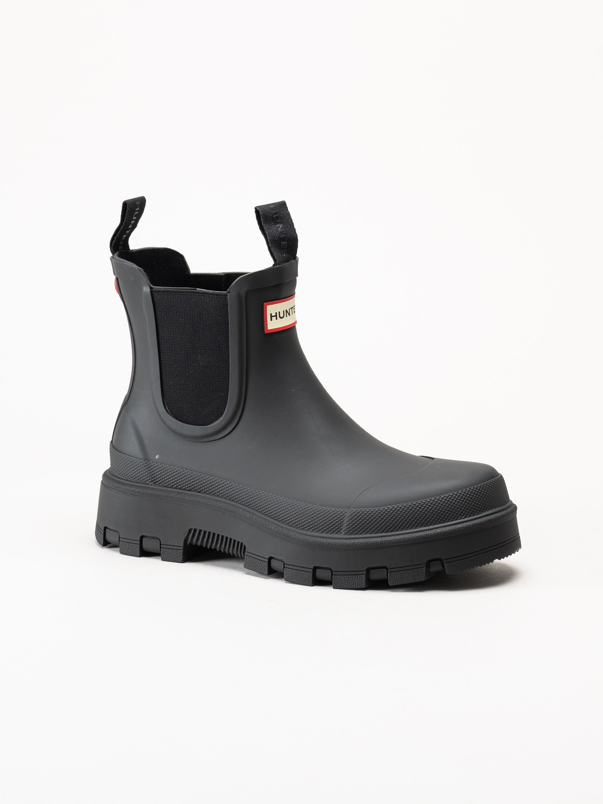 Hunter - Unisex Elements Elastic Chelse - Svarta låga gummistövlar