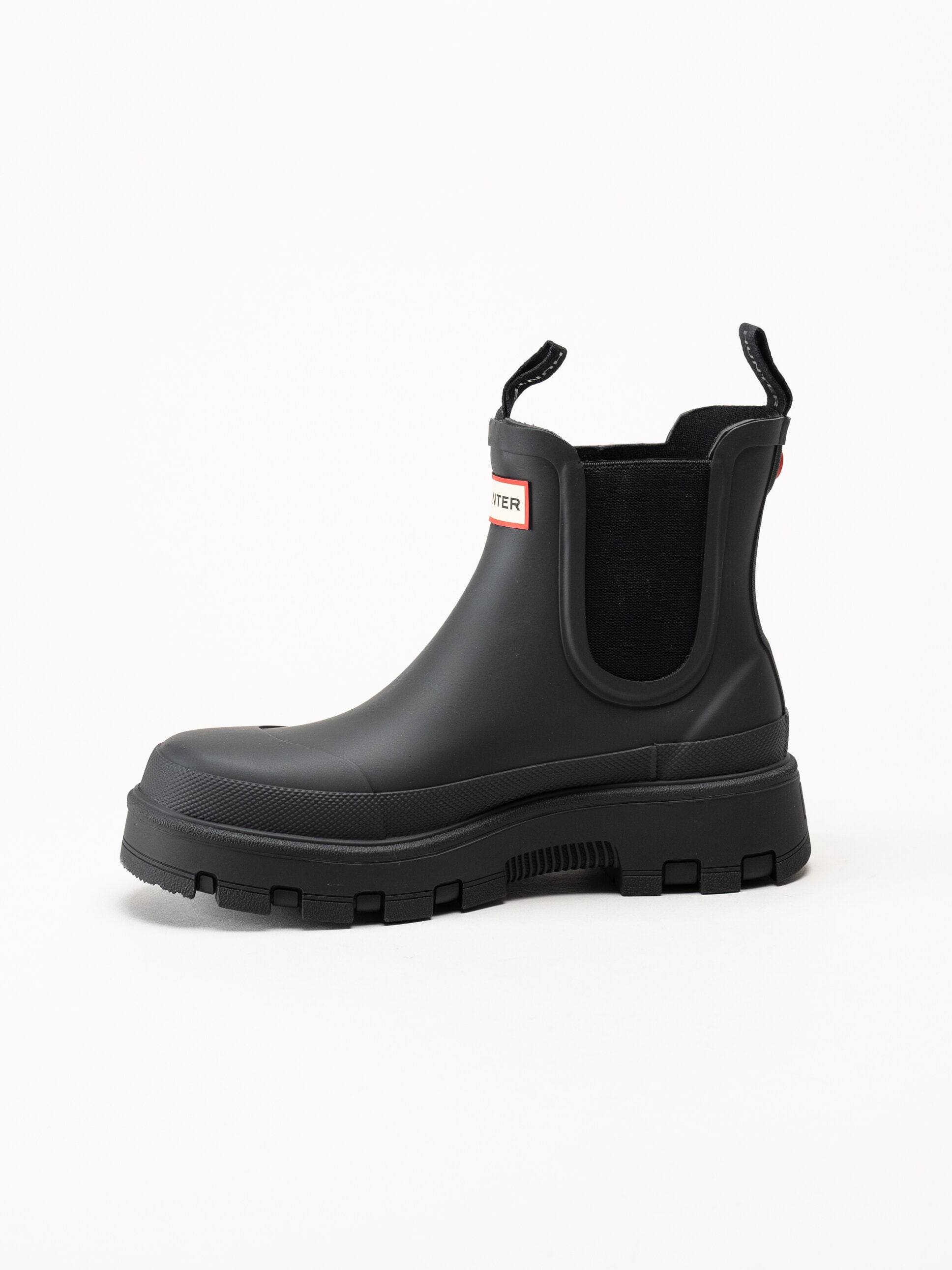 Hunter - Unisex Elements Elastic Chelse - Svarta låga gummistövlar