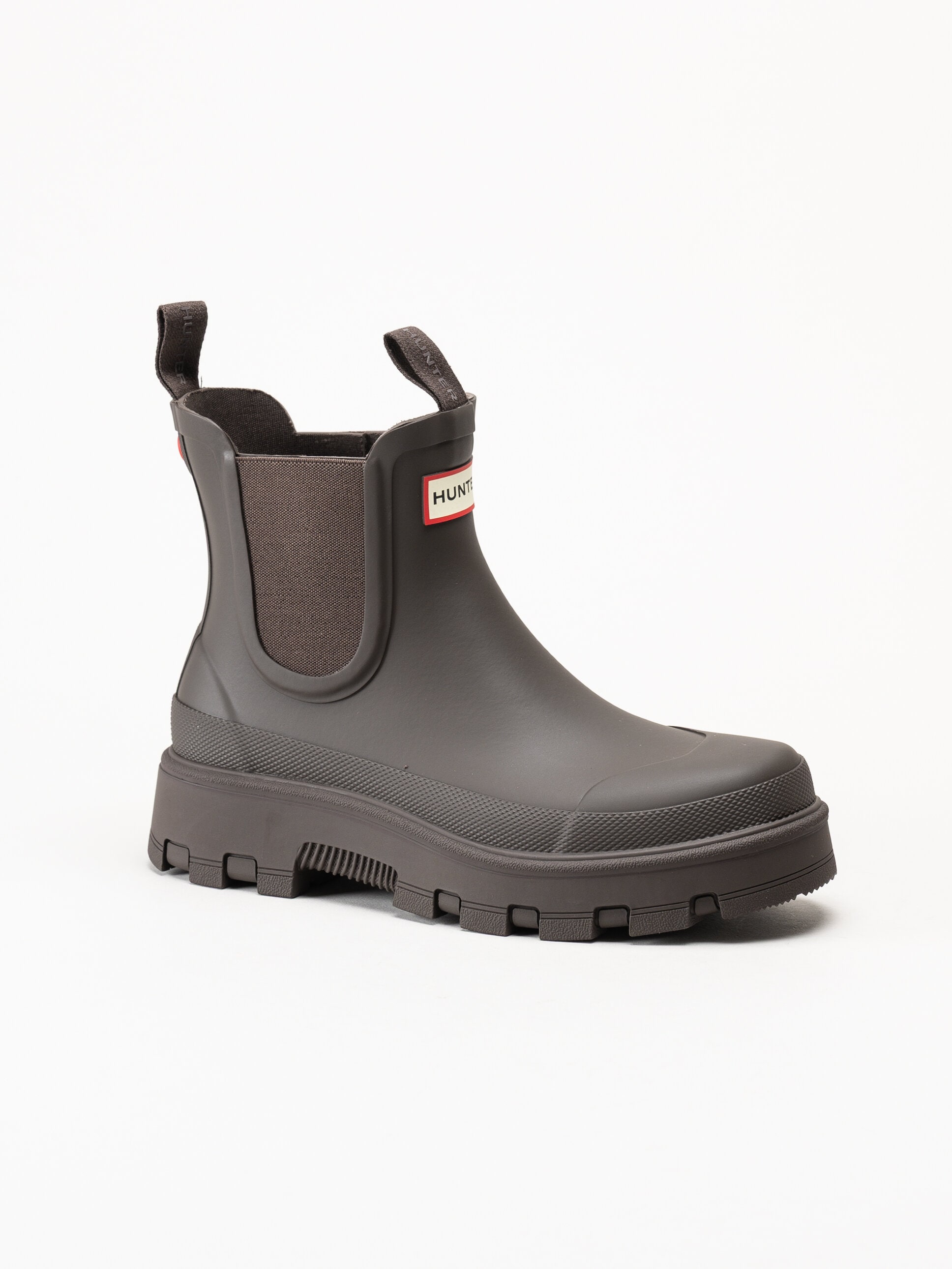 Hunter - Unisex Elements Elastic Chelse - Bruna låga gummistövlar