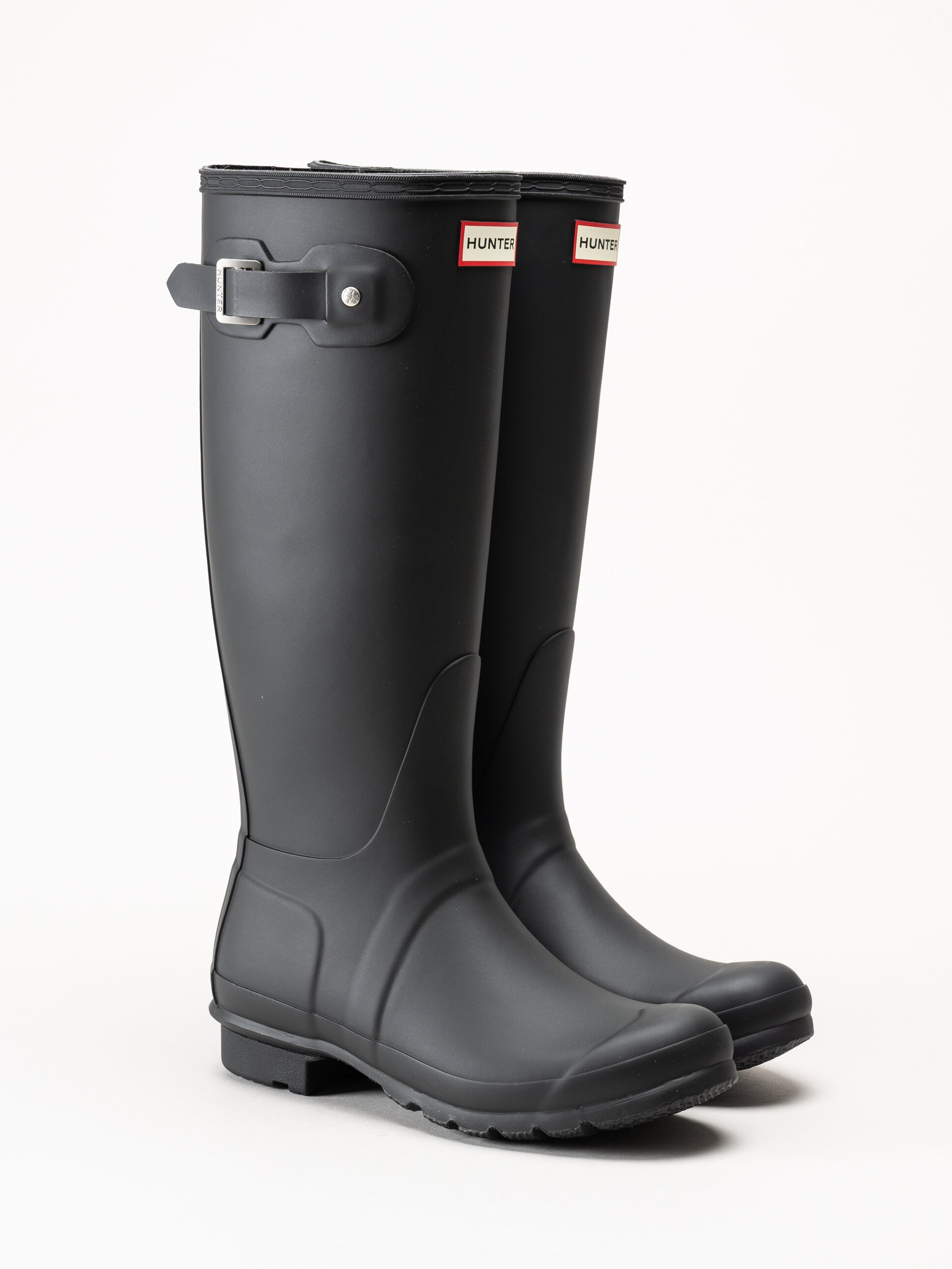 Hunter - Womens Original Tall Boot - Svarta höga gummistövlar
