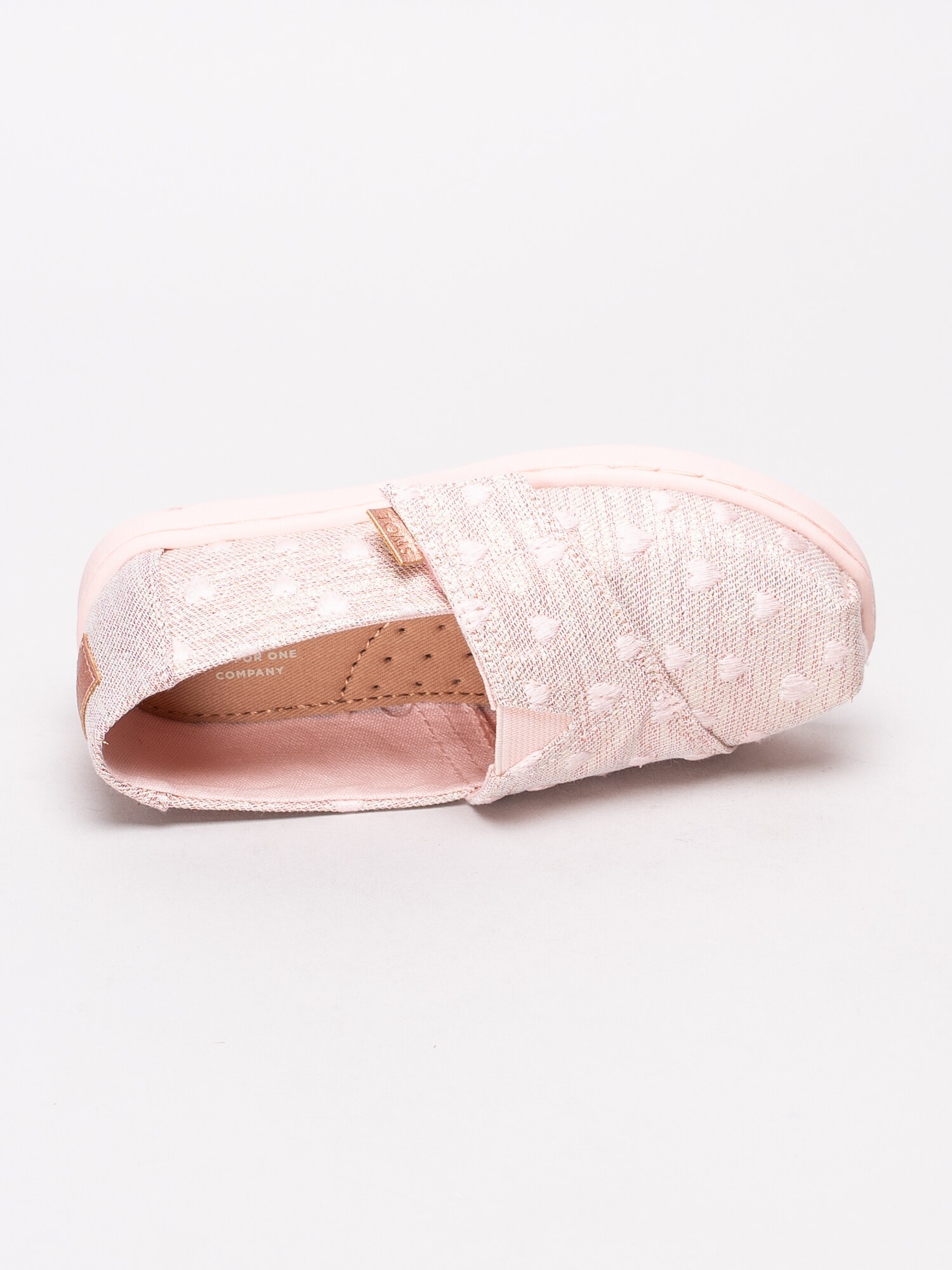 53191019 Toms Alpargata Seasonal New 10013350 rosa slip on tygskor med hjärtan barnskor-5