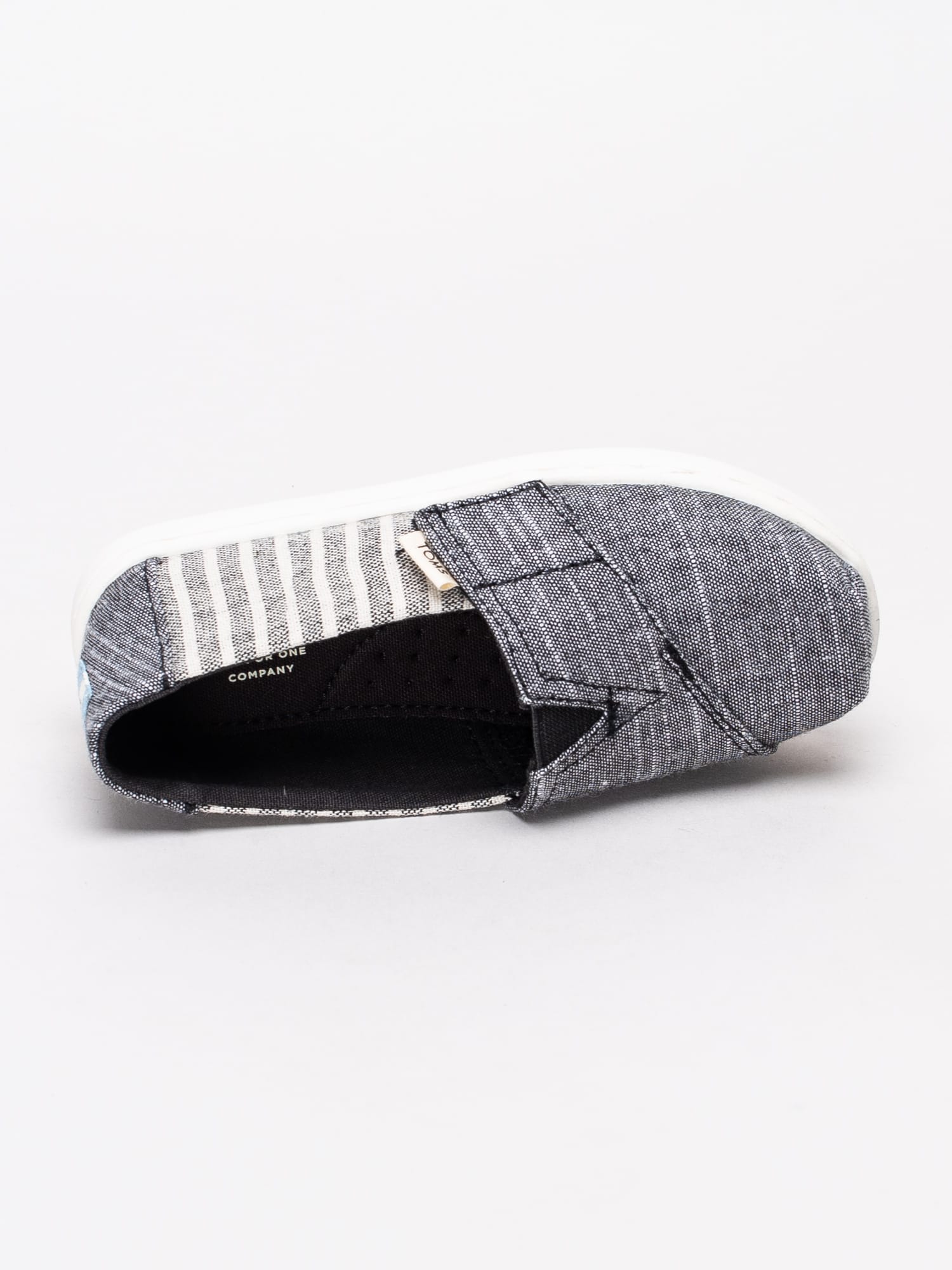 53191020 Toms Alpargata Seasonal New Tiny 10013351 mörkblå randiga slip on tygskor barnskor-5