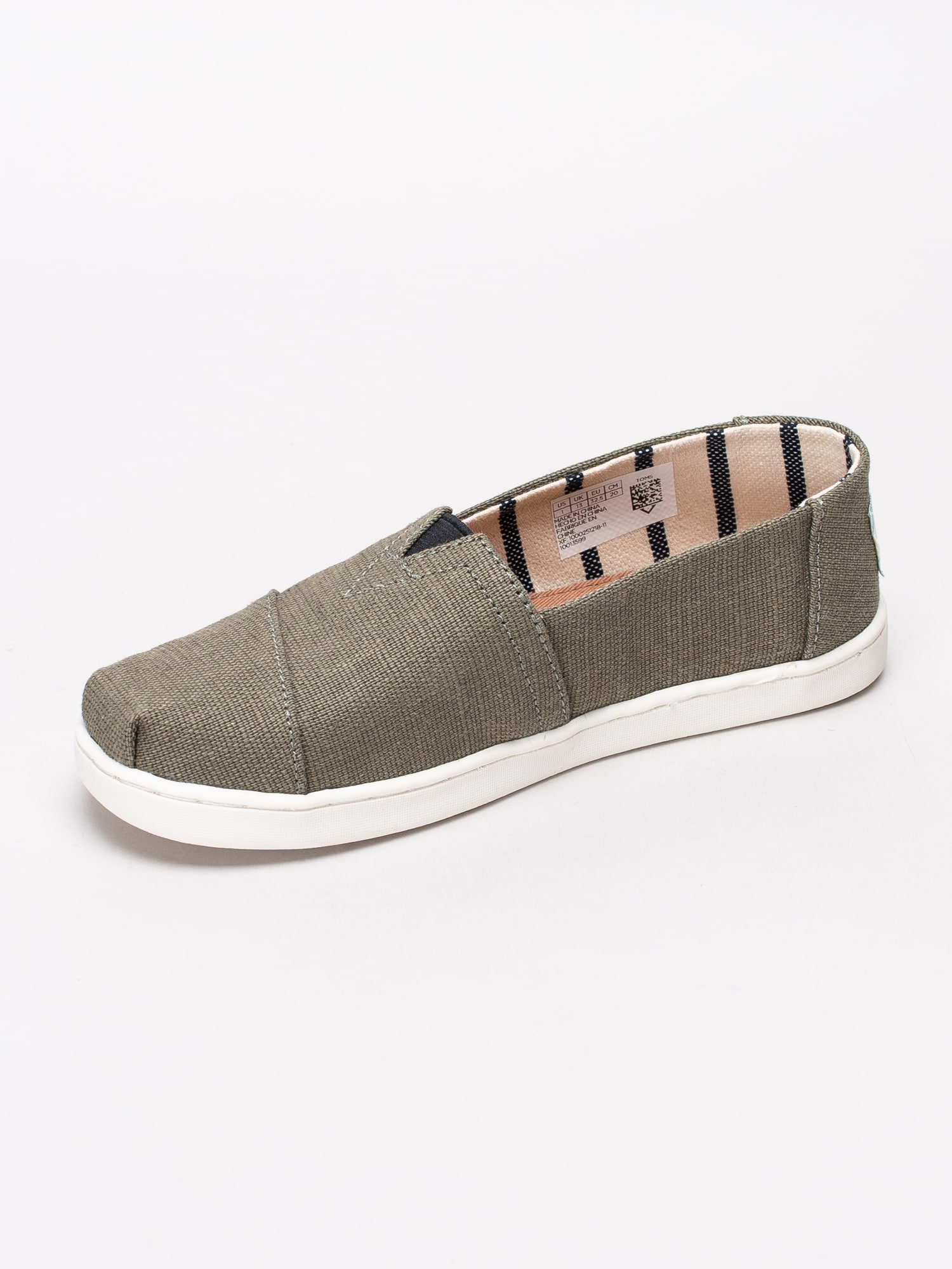 53191021 Toms Alpargata Seasonal New Youth 10013599 mörkgröna slip on tygskor barnskor-2