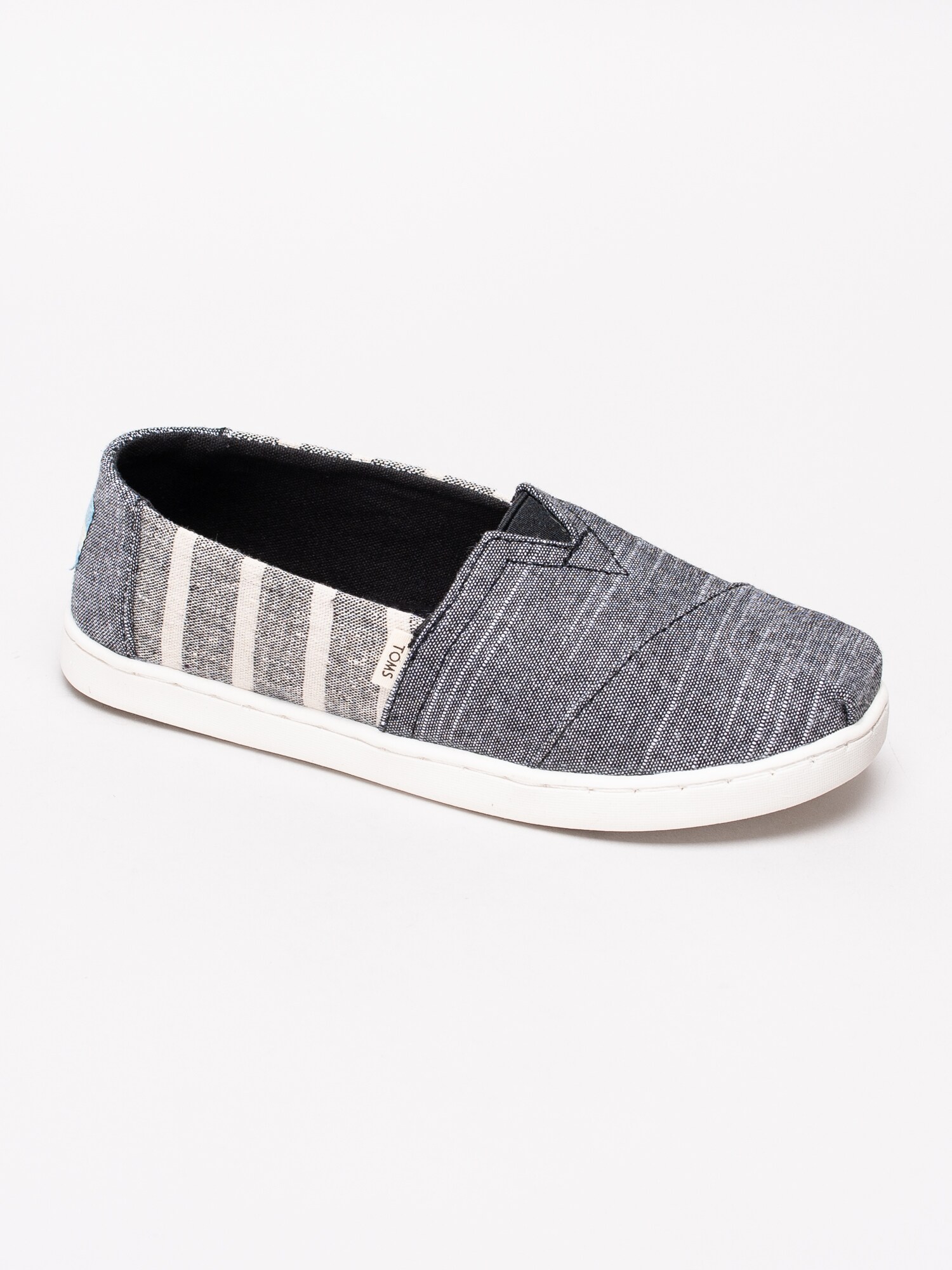 53191022 Toms Alpargata Seasonal New Youth 10013607 mörkblå randig slip on tygskor barnskor-1