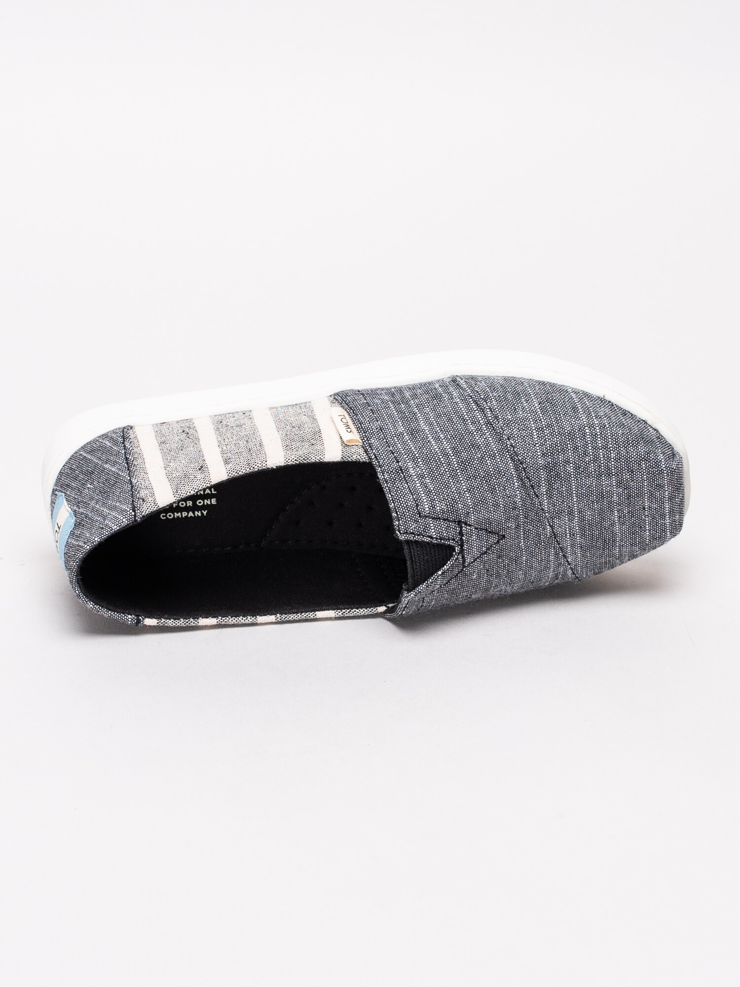 53191022 Toms Alpargata Seasonal New Youth 10013607 mörkblå randig slip on tygskor barnskor-4