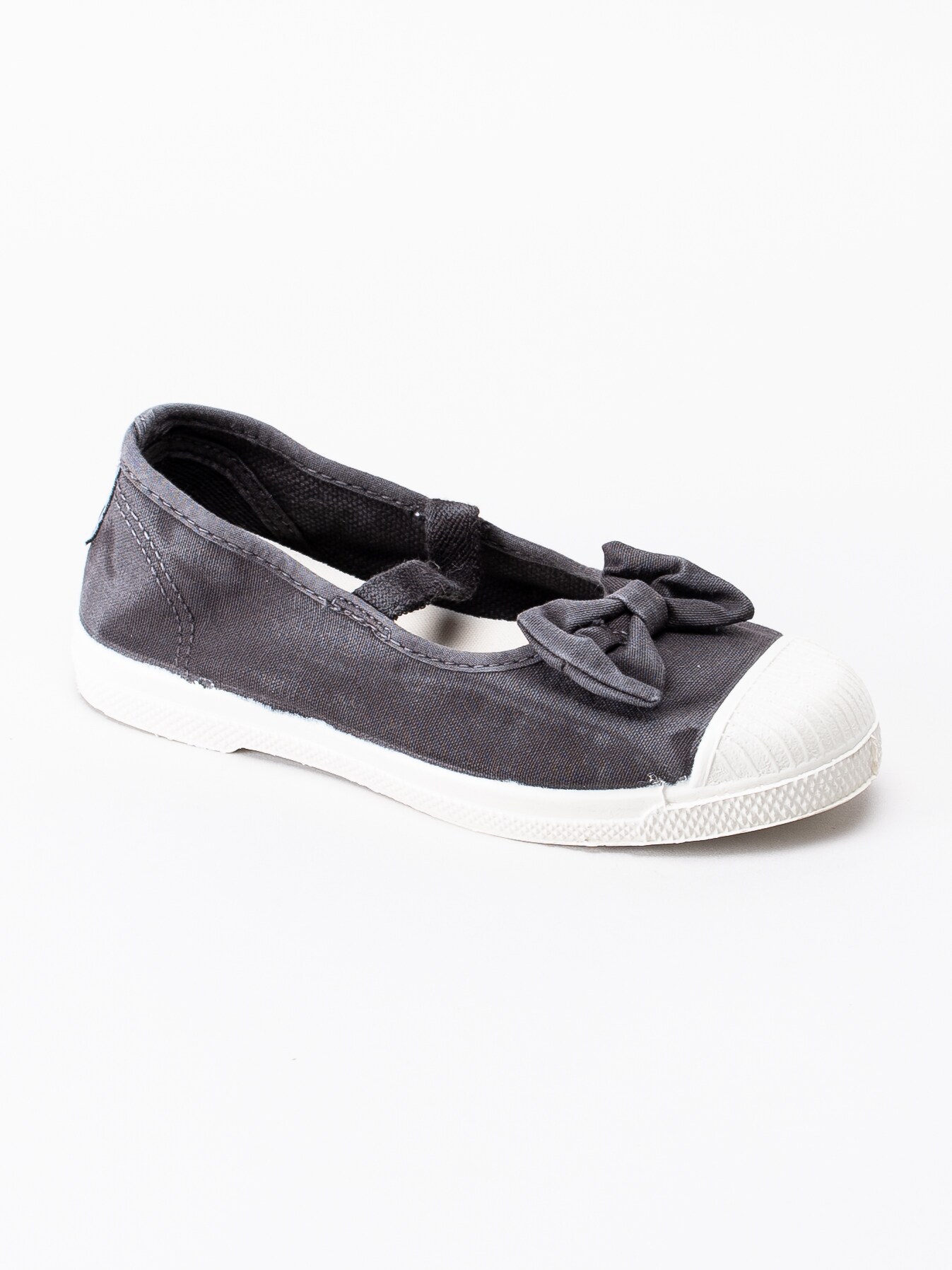 53191024 Natural World Old Palomar 473E-603 mörkgrå ekologiska ballerinaskor-1