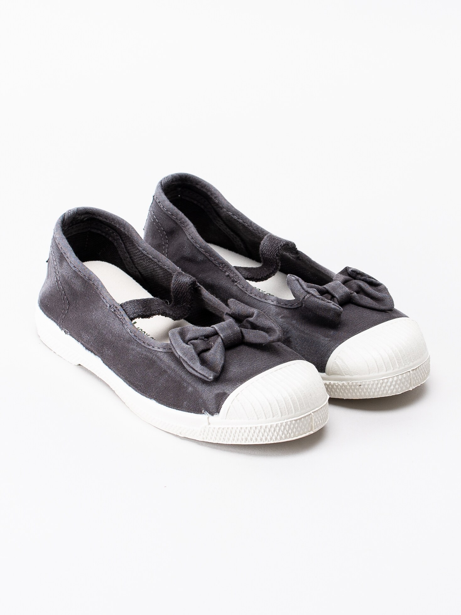 53191024 Natural World Old Palomar 473E-603 mörkgrå ekologiska ballerinaskor-3