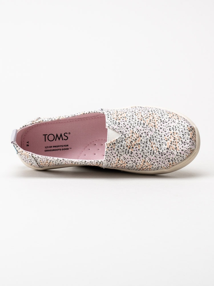 Toms - Youth Alpargata - Rosa leopardmönstrade textilskor