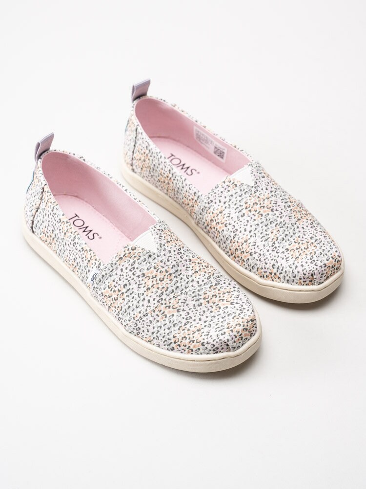 Toms - Youth Alpargata - Rosa leopardmönstrade textilskor