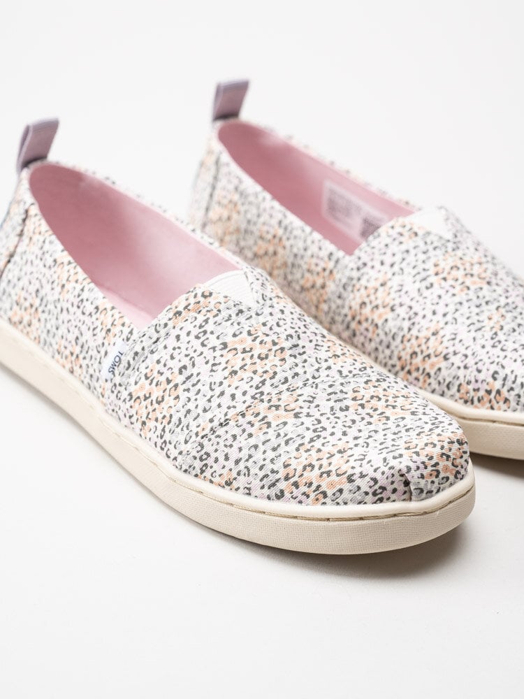 Toms - Youth Alpargata - Rosa leopardmönstrade textilskor