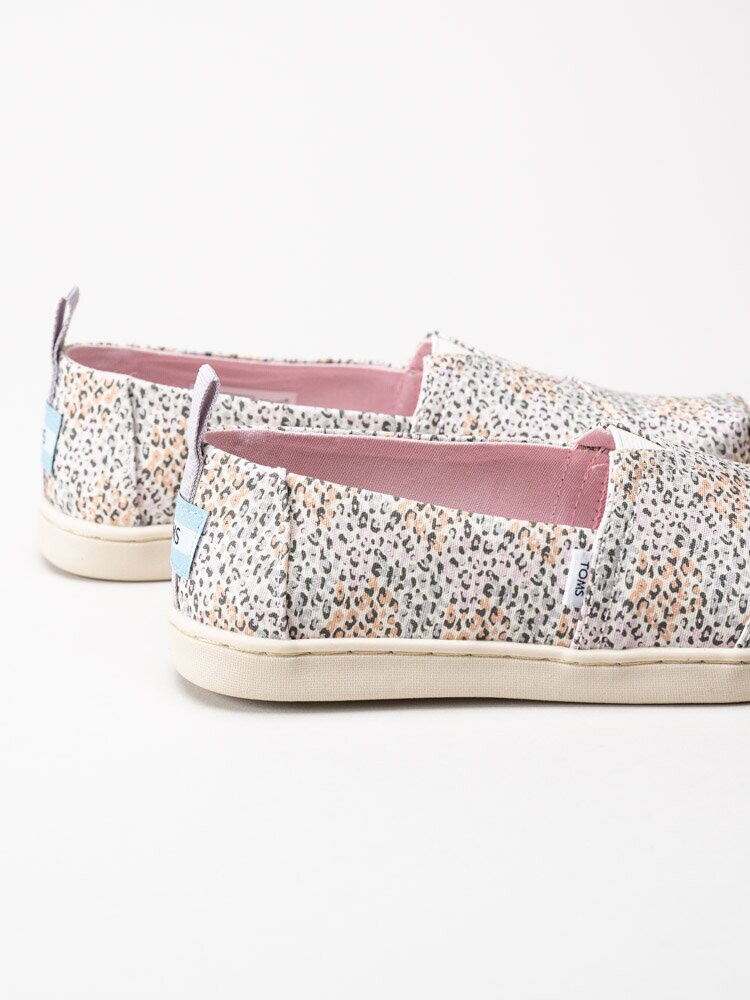 Toms - Youth Alpargata - Rosa leopardmönstrade textilskor